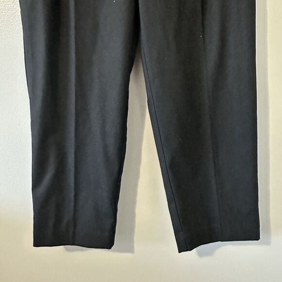 LOFT Womens Size Large Pants Pull On Tapered in Brushed Flannel  Black Ankle NEW - Picture 6 of 16